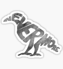 Pegatina Nevermore Crow - Edgar Allan Poe