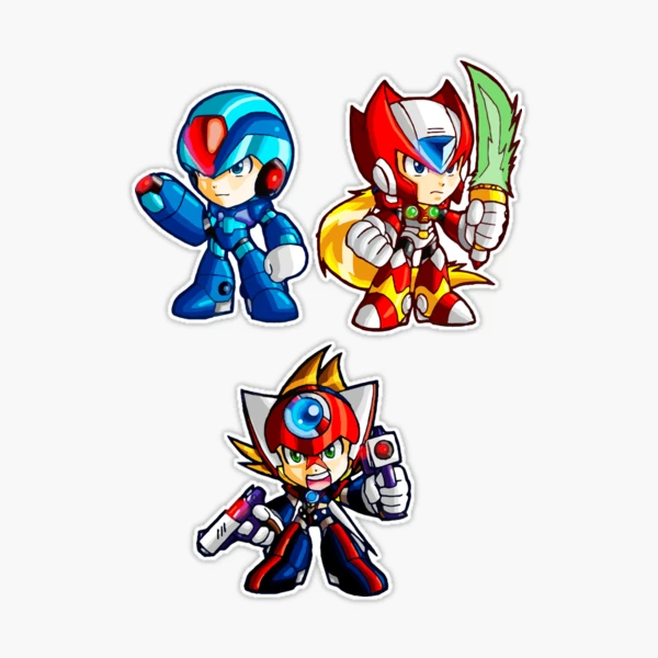 Mega Man Magnet/sticker, Zero Magnet/sticker, Megaman and Zero