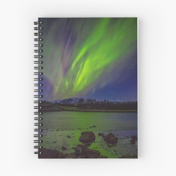 Item preview, amazing green northern lights with purple sky mixed with the stars designed and sold by ImRotem.