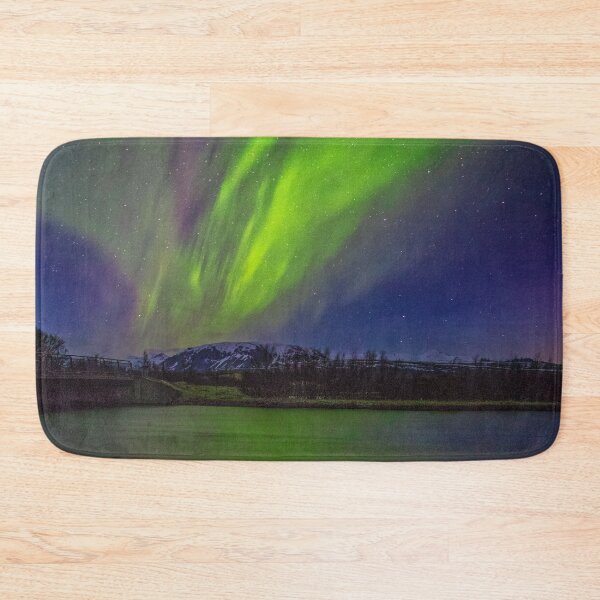 Item preview, amazing green northern lights with purple sky mixed with the stars designed and sold by ImRotem.