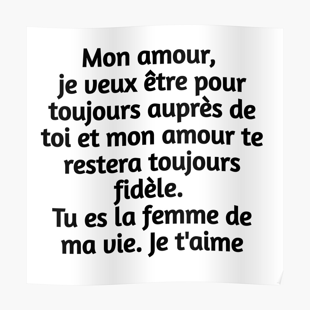 Sticker Citation D Amour Pour Une Femme Cadeau D Aour Pour Elle Message D Amour Pour Ma Femme Par Claude10 Redbubble