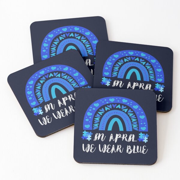 Item preview, In April We Wear Blue Autism Awareness and support designed and sold by ShirtzTonight.