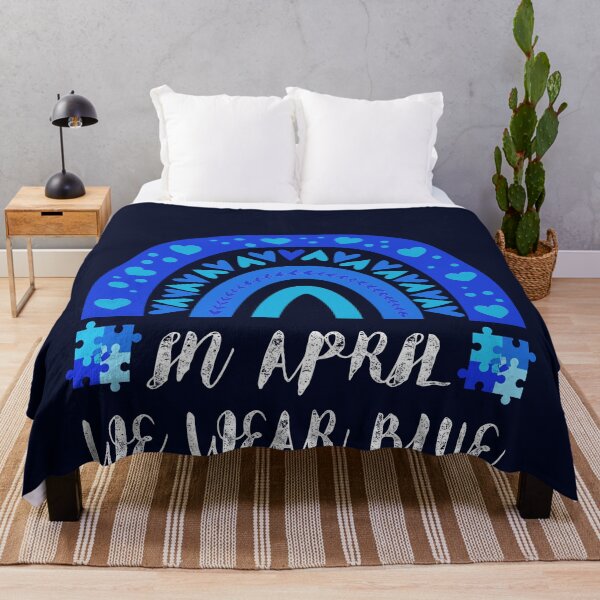 Item preview, In April We Wear Blue Autism Awareness and support designed and sold by ShirtzTonight.