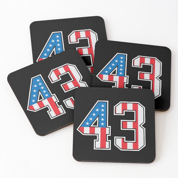 Item preview, 43 American Classy Numbers forty-three United States Flag designed and sold by Urosek.