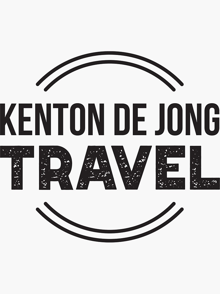 "Logo (Black) Kenton de Jong Travel" Sticker by kentondejong Redbubble
