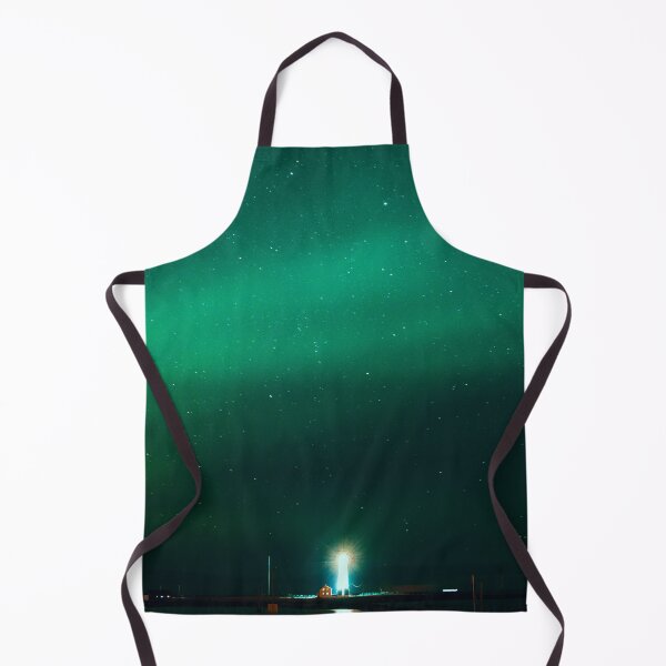 Item preview, phenomenon lighthouse with sky full of green northern lights designed and sold by ImRotem.