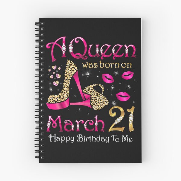 Item preview, A Queen Was Born On March 21 Happy Birthday To Me T-Shirt designed and sold by Lukifo-Mission.