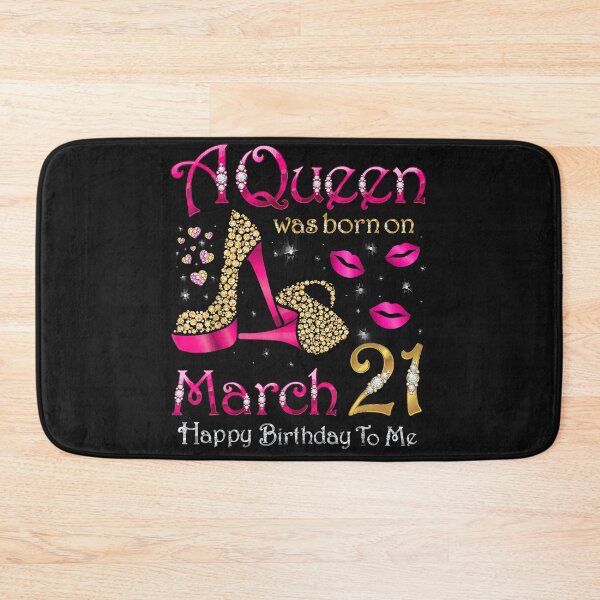 Item preview, A Queen Was Born On March 21 Happy Birthday To Me T-Shirt designed and sold by Lukifo-Mission.