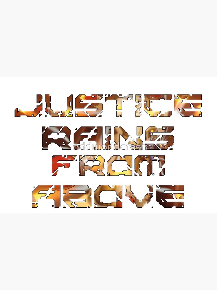 "Justice Rains From Above Pharah Ulti" Poster by oddworldcrash