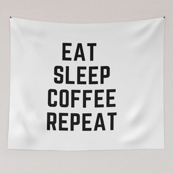 Item preview, Coffee Makes Me Feel Less Murdery  "EAT SLEEP COFFEE REPEAT"  quote  t shirt [P-Q 208][935]  designed and sold by HIPNOTIZAR  CRAFTS.