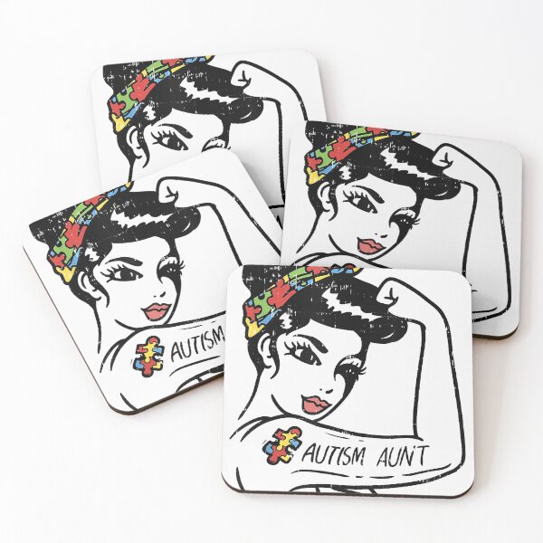 Item preview, Autism Aunt Unbreakable Shirt Autistic Awareness Gift Auntie T-Shirt designed and sold by Lukifo-Mission.