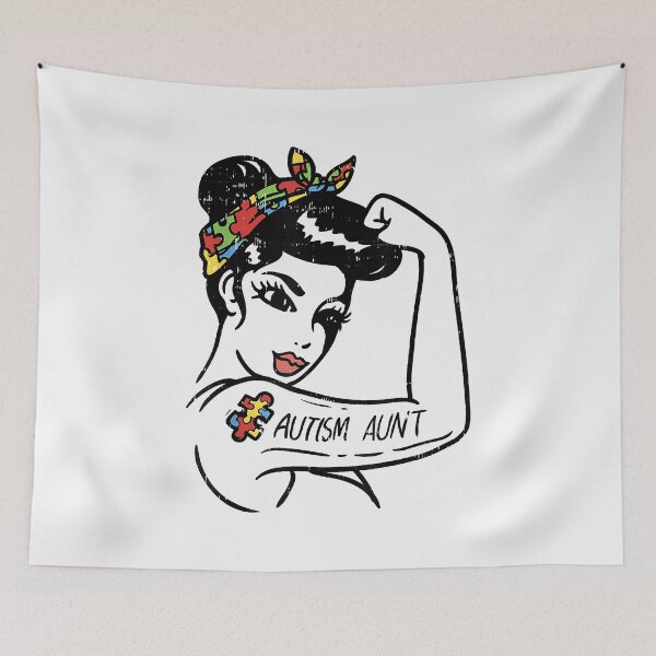 Item preview, Autism Aunt Unbreakable Shirt Autistic Awareness Gift Auntie T-Shirt designed and sold by Lukifo-Mission.