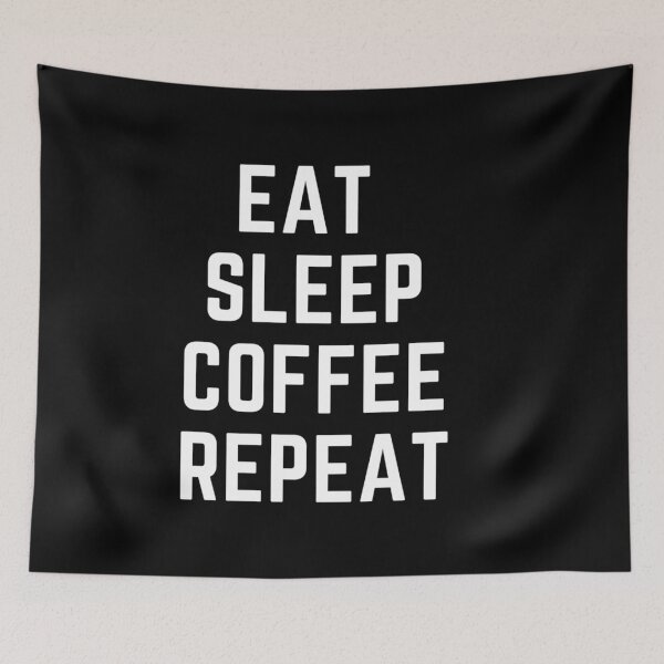 Item preview, Coffee Makes Me Feel Less Murdery  "EAT SLEEP COFFEE REPEAT"  quote  t shirt [P-Q 208B][936]  designed and sold by HIPNOTIZAR  CRAFTS.