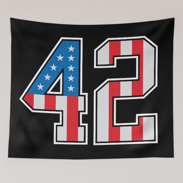 Item preview, 42 American Classy Numbers forty-two United States Flag designed and sold by Urosek.