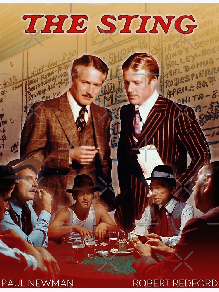 The Sting Poster // Paul Newman, Robert Redford | Greeting Card