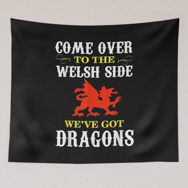 Item preview, Come Over To The Welsh Side Wales Dragon T-Shirt designed and sold by Lukifo-Mission.