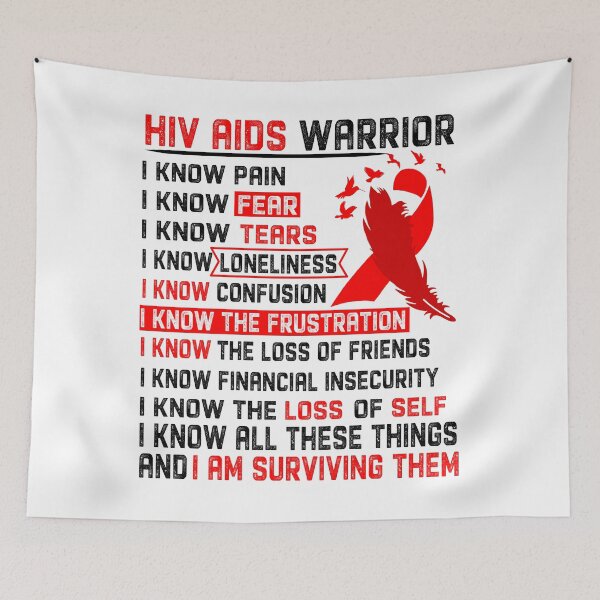 Item preview, I Am Hiv Aids Warrior, I Know All These Things and I Am Surviving Them designed and sold by DianabellShop.