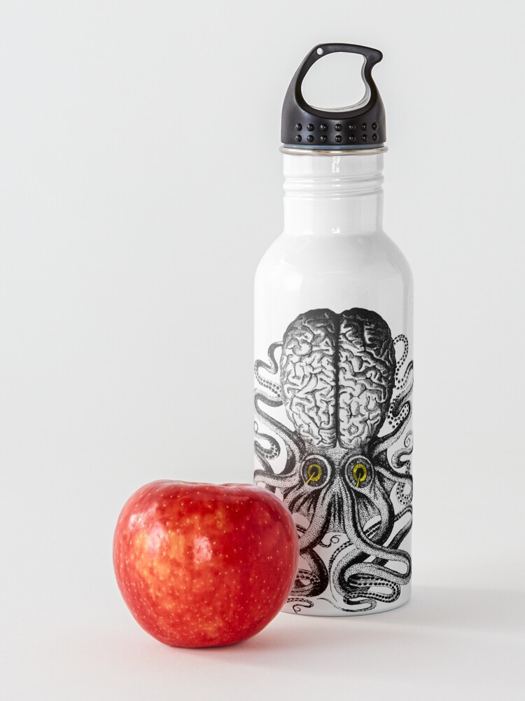 Alternate view of Release the Regular Brain Kraken Water Bottle