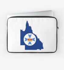 Flag Map of Queensland Laptop Sleeve
