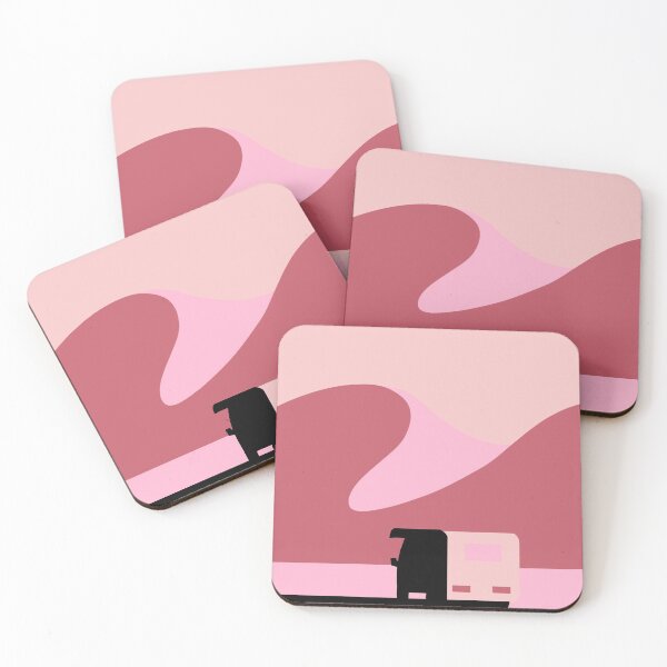 Item preview, Quirky pink van illustration  designed and sold by SimplyDigitalGb.
