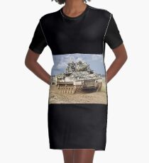 British Army Warrior Infantry Fighting Vehicle Graphic T-Shirt Dress