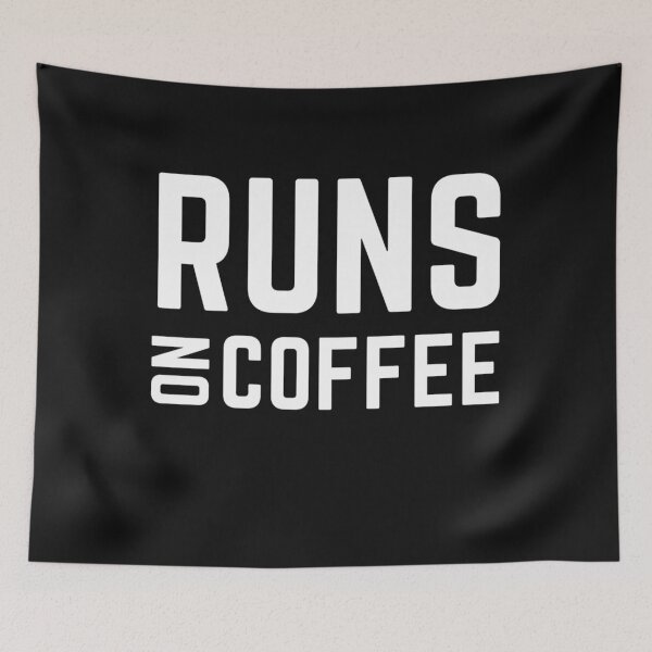 Item preview, Coffee Makes Me Feel Less Murdery  "RUNS ON  COFFEE"  quote  t shirt [P-Q 209B][938]  designed and sold by HIPNOTIZAR  CRAFTS.