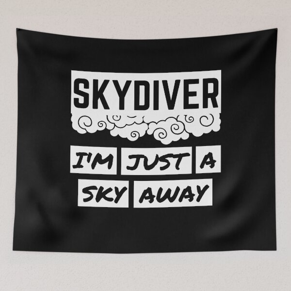 Aperçu de l'œuvre SKYDIVER - JE SUIS JUSTE UN CIEL LOIN - DEVIS PLONGEUR créée et vendue par Awesome &  Affordable.