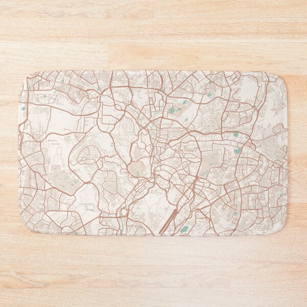 Item preview, Kuala Lumpur, Malaysia Map (Theme 2) designed and sold by Mapnify.
