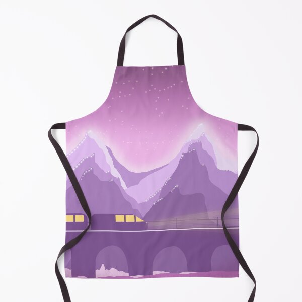 Item preview, Purple train and mountain illustration designed and sold by SimplyDigitalGb.