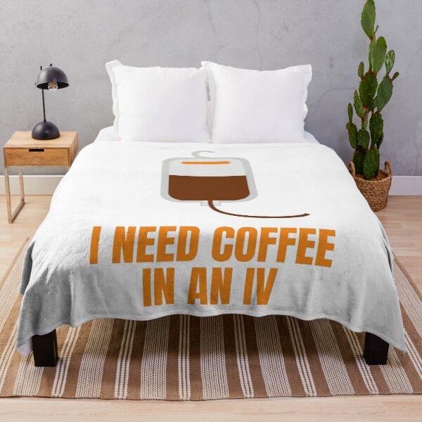 Item preview, I Need Coffee in an IV Funny Gift for Coffee Lovers designed and sold by Nathalie Aynié.