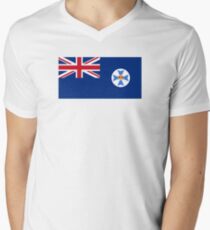 Flag of Queensland Men's V-Neck T-Shirt