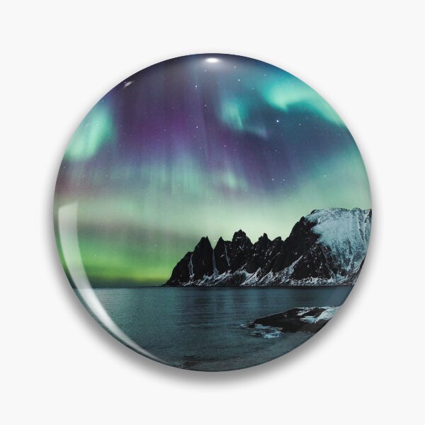 Item preview, sky full of green and purple northern lights designed and sold by ImRotem.