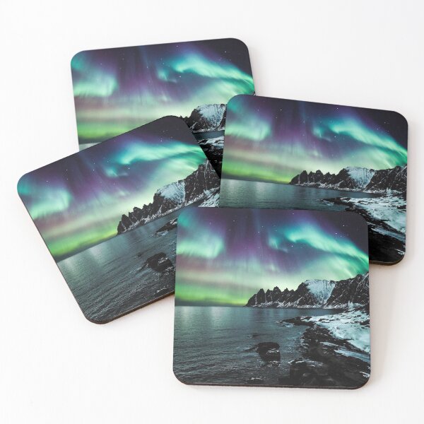 Item preview, sky full of green and purple northern lights designed and sold by ImRotem.