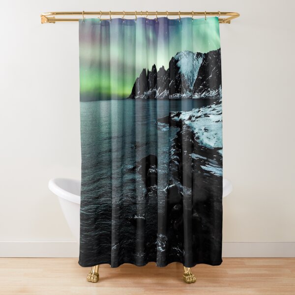 Northern Lights Themed Abstract hotsell Shower Curtain