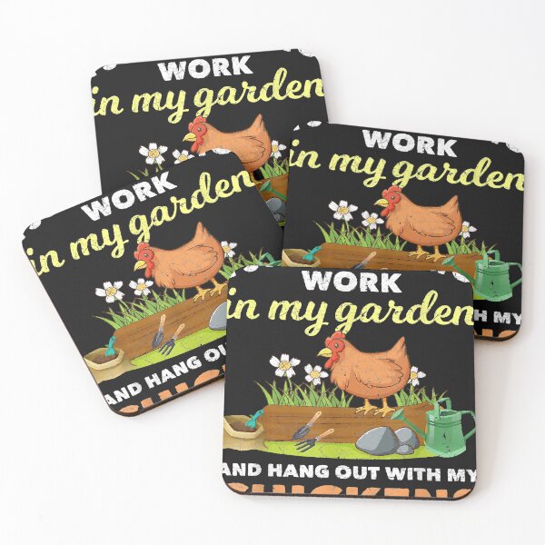 Item preview, I Just Want To Work In My Garden And Hangout With My Chicken T-Shirt designed and sold by Lukifo-Mission.