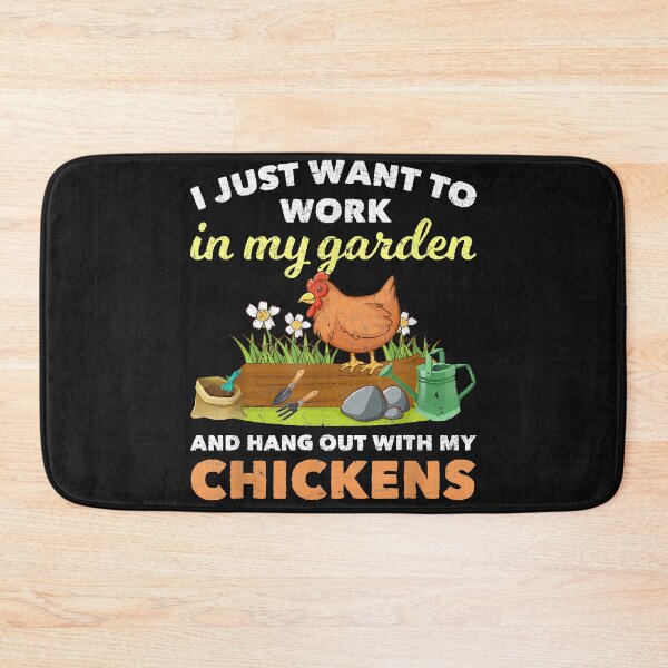 Item preview, I Just Want To Work In My Garden And Hangout With My Chicken T-Shirt designed and sold by Lukifo-Mission.