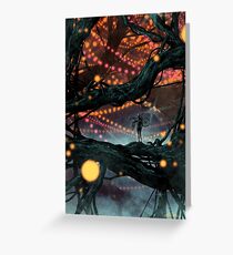 Flat Tire In Oblivion Greeting Card