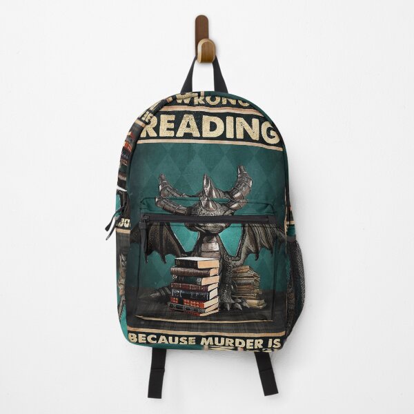 Item preview, Reading because murder is wrong book and dragon lover designed and sold by Cisnerosf97.