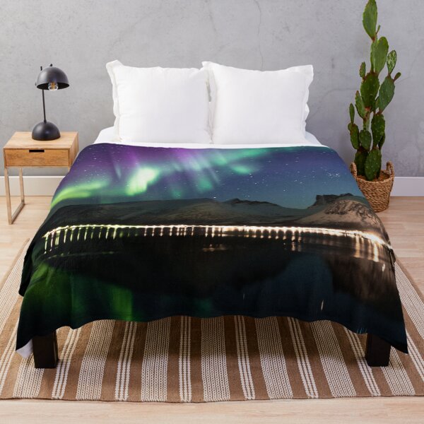 Item preview, sky full of mixed green and purple northern lights designed and sold by ImRotem.