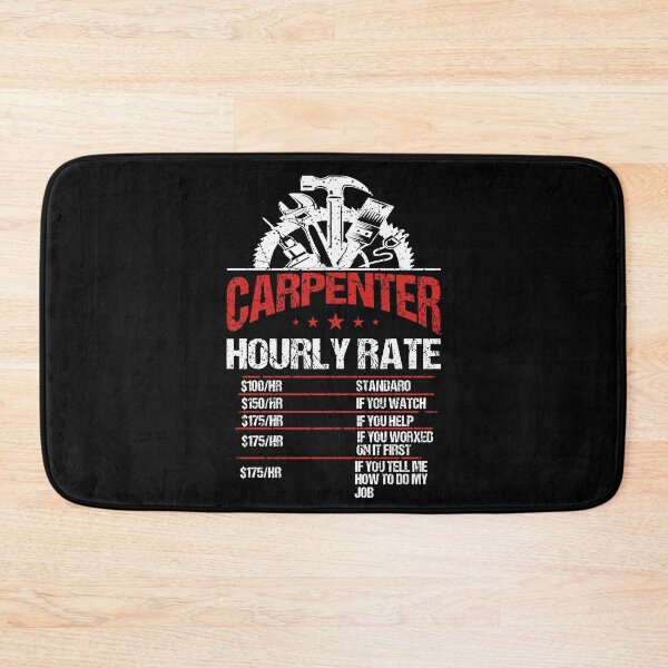 Item preview, Carpenter Hourly Rate For Woodworker T-Shirt designed and sold by thuba257.