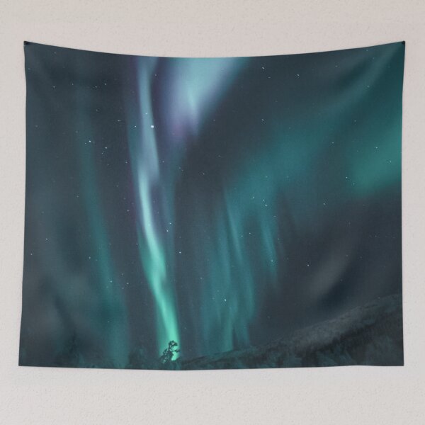 Item preview, magnetic blue northern lights skies designed and sold by ImRotem.