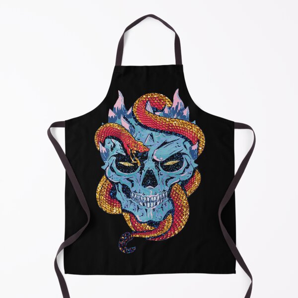 Item preview, Demonic Skull Surrounded by Golden-scaled Serpent designed and sold by JackMoreh.
