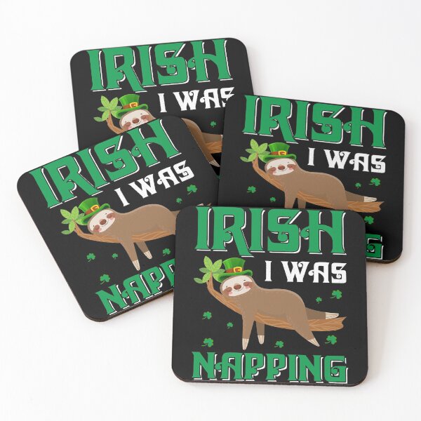 Item preview, Irish I Was Napping - Cute Sloth St. Patrick's Day designed and sold by K-icon.