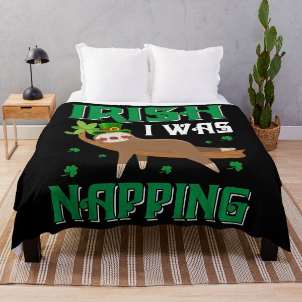 Item preview, Irish I Was Napping - Cute Sloth St. Patrick's Day designed and sold by K-icon.