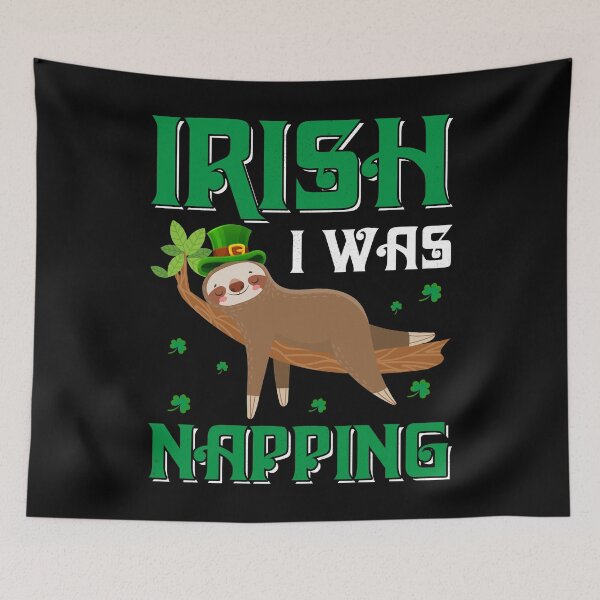 Item preview, Irish I Was Napping - Cute Sloth St. Patrick's Day designed and sold by K-icon.