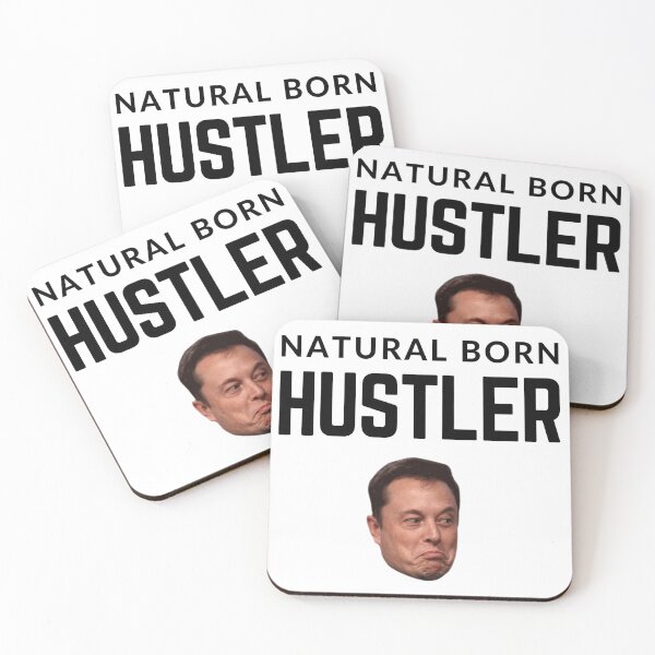 Item preview,  NATURAL BORN HUSTLER ELON MUSK quote  t shirt [P-Q 211][942]  designed and sold by HIPNOTIZAR  CRAFTS.