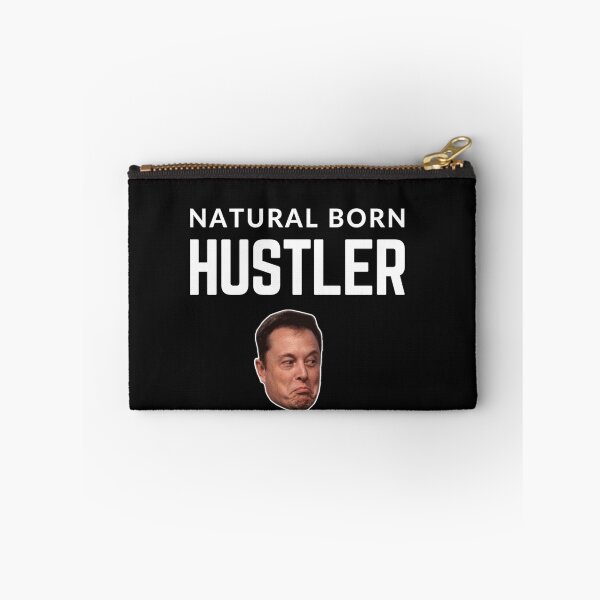 Item preview,  NATURAL BORN HUSTLER ELON MUSK quote  t shirt [P-Q 211B][941]  designed and sold by HIPNOTIZAR  CRAFTS.