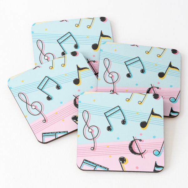 Item preview, Pastel Music Notes Pattern designed and sold by Terisdesign.