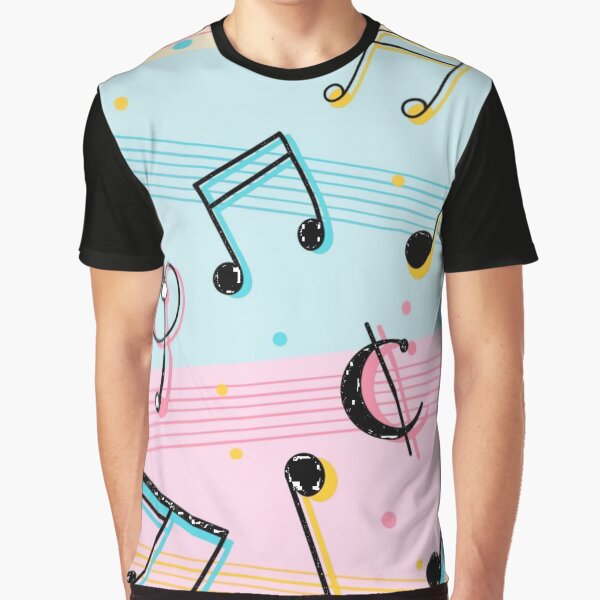 Item preview, Pastel Music Notes Pattern designed and sold by Terisdesign.