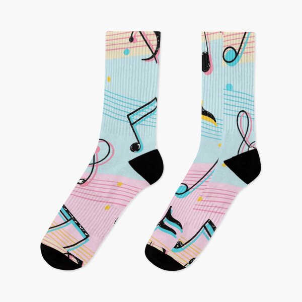 Item preview, Pastel Music Notes Pattern designed and sold by Terisdesign.